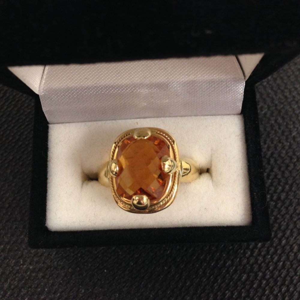 Citrine Gold Ring